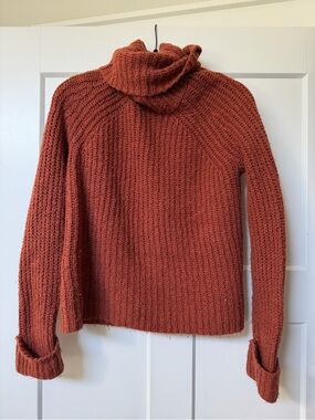 BP Rust Orange Chunky Knit Turtleneck Sweater Women’s Small